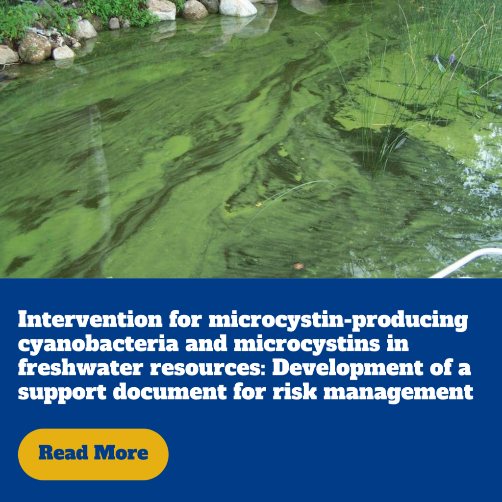 Intervention for microcystin-producing cyanobacteria and microcystins in freshwater resources: